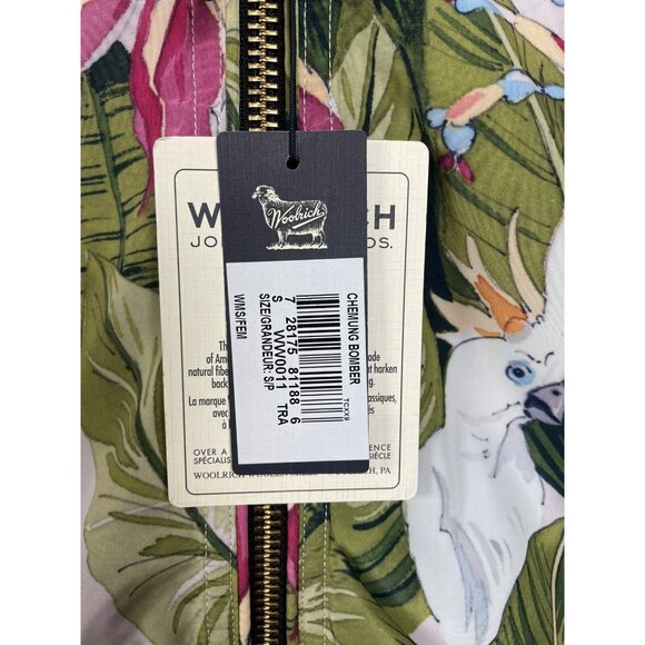 Woolrich Chemung Bomber Jacket Womens Size S Tropical NWT - Picture 6 of 12